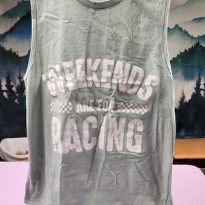 Bella Canvas Gray Tank Top - Weekends Are For Racing